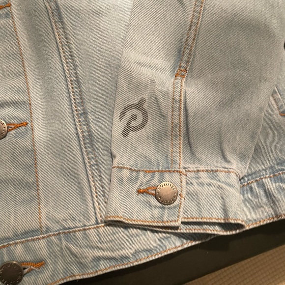 Peloton Denim Jacket Size L New With Tags - Picture 3 of 9